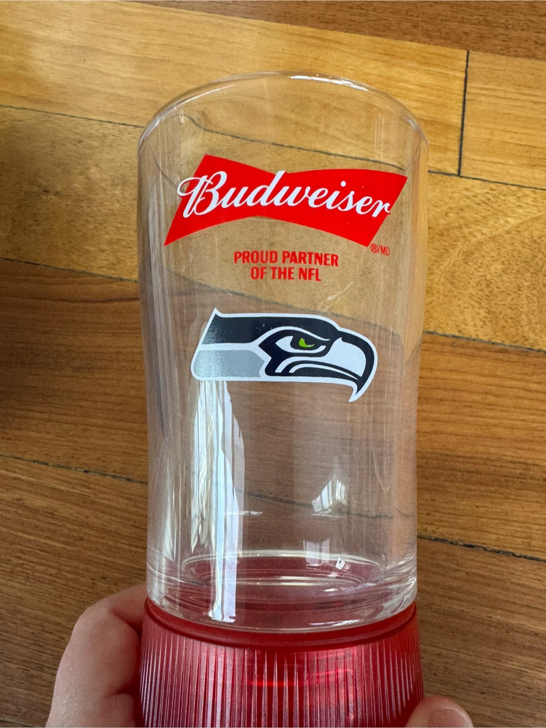 Budweiser Seattle Seahawks Touchdown Glass