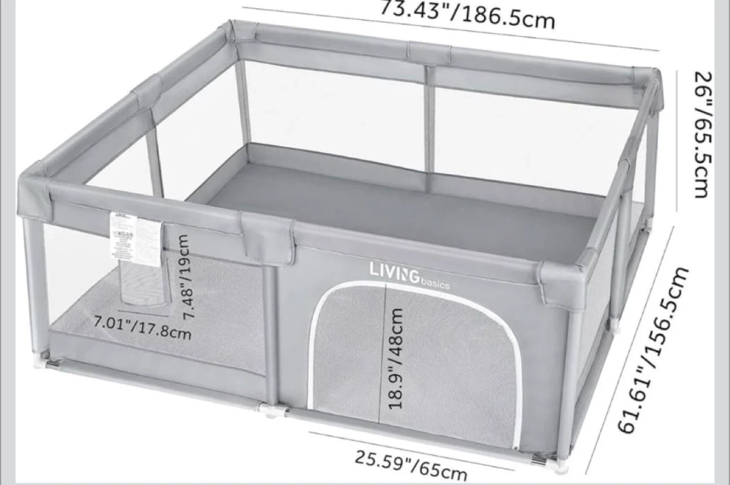 LIVINGbasics Playpen - Grey - photo 5