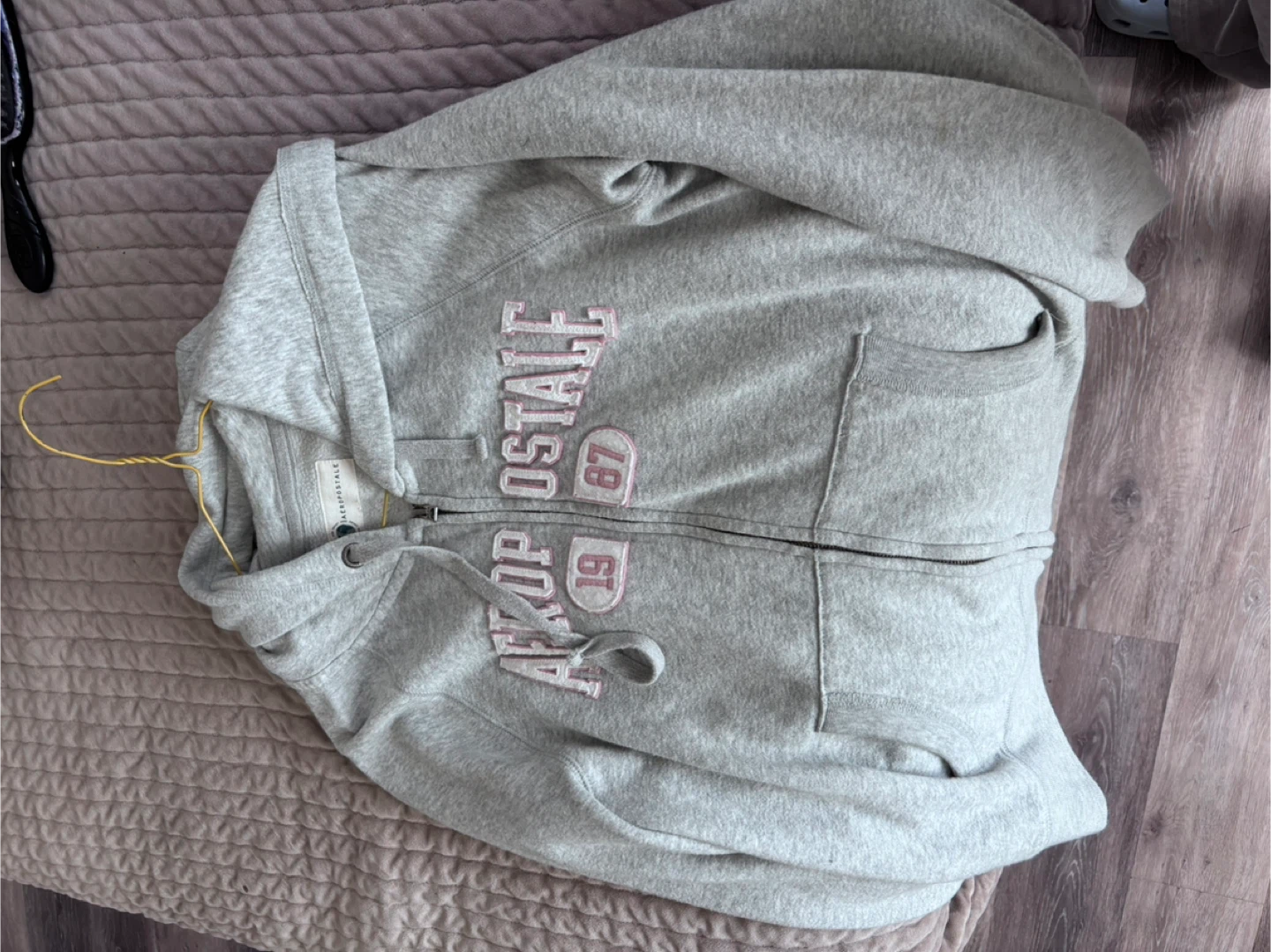 Aeropostale Grey Zip-Up Hoodie - photo 2