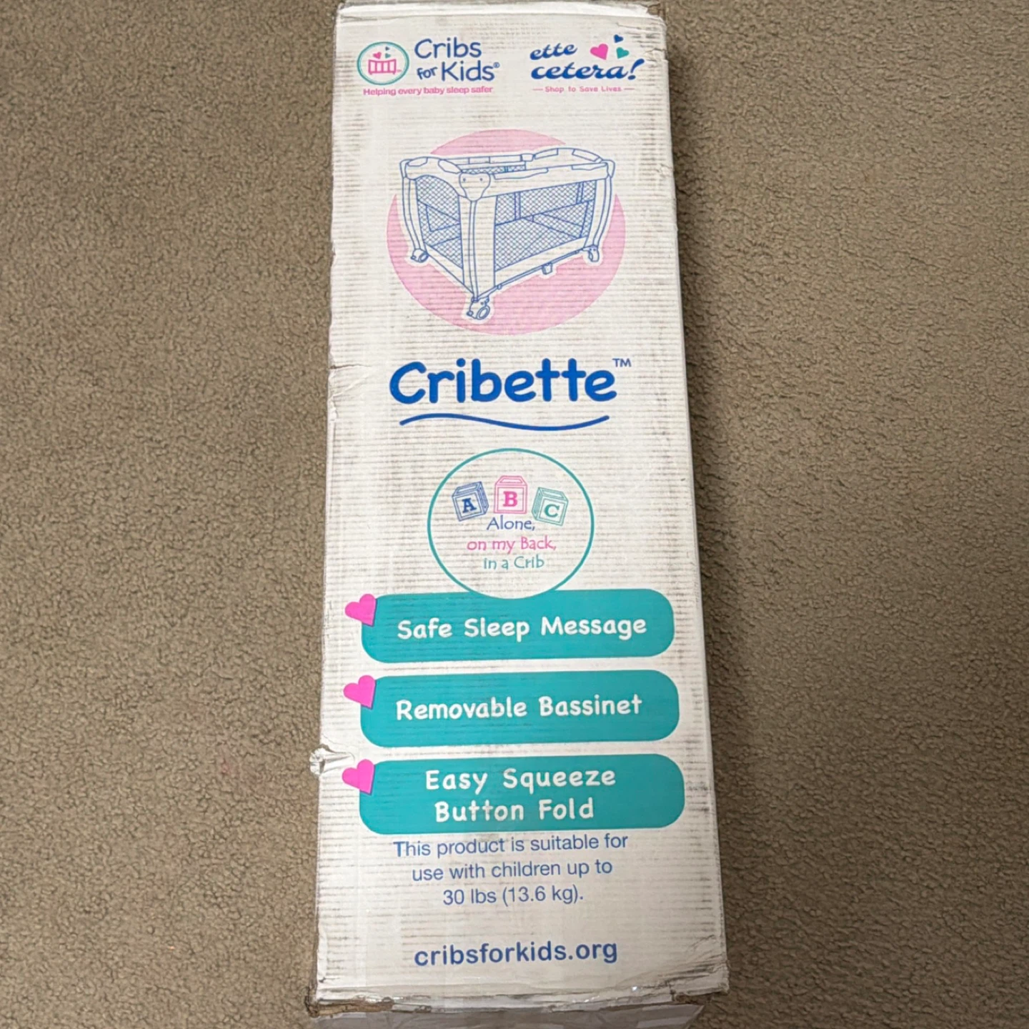 Cribette Portable Baby Travel Crib