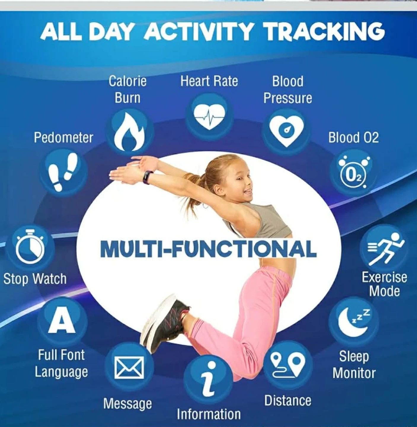 Inspiratek Kids Fitness Tracker Watch - Purple - photo 2
