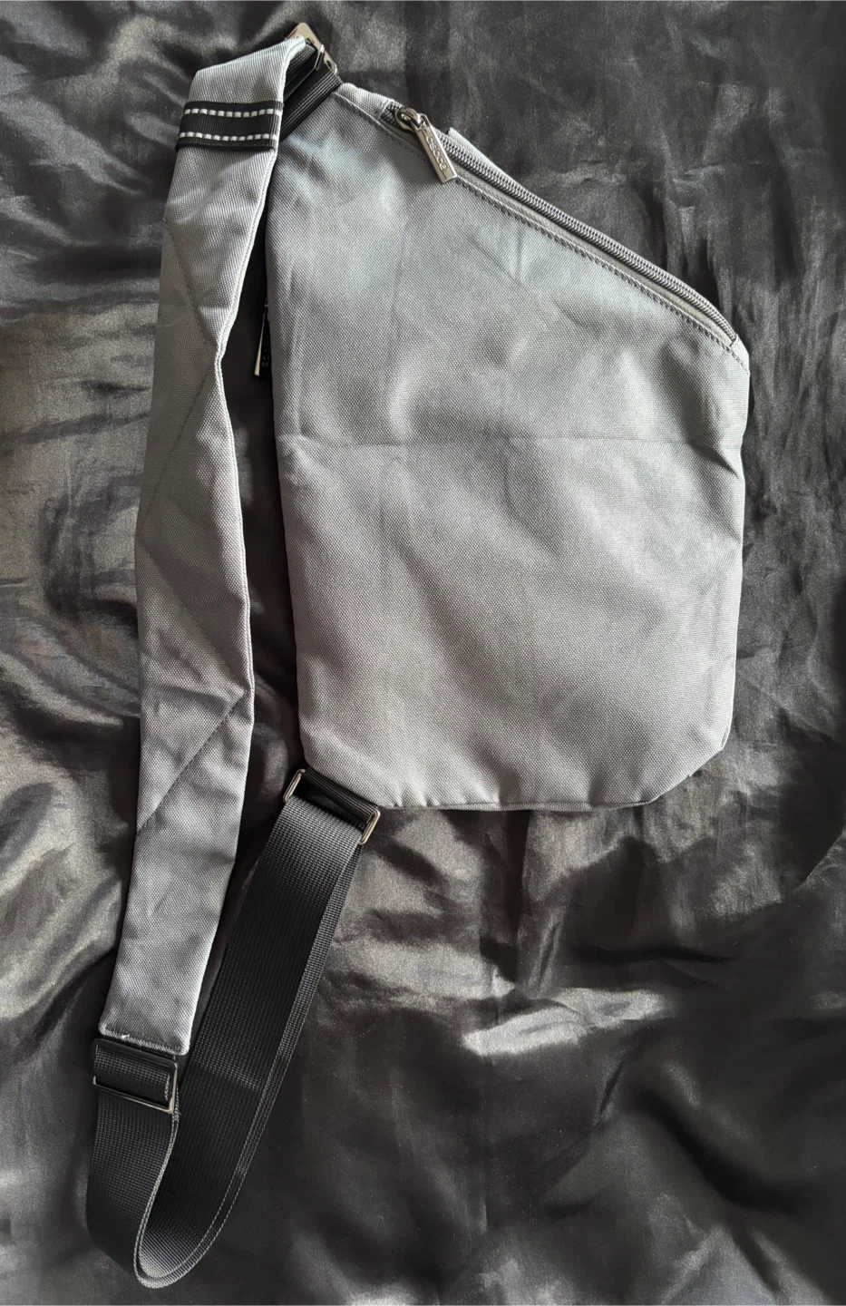Grey Crossbody Slender Sling Bag - photo 3