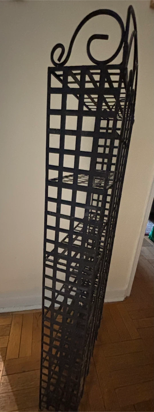 Black decorative metal shelving - photo 3