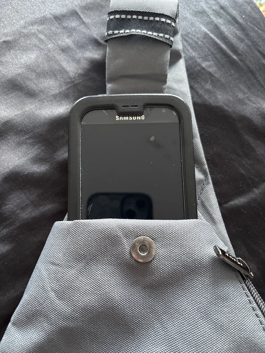 Grey Crossbody Slender Sling Bag - photo 4