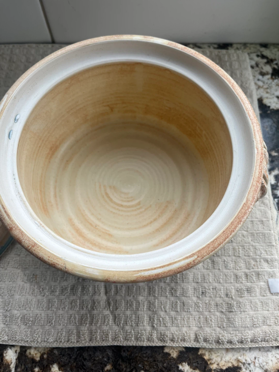 Pottery Baking Casserole Pot made by Patricia Nugent. - photo 3