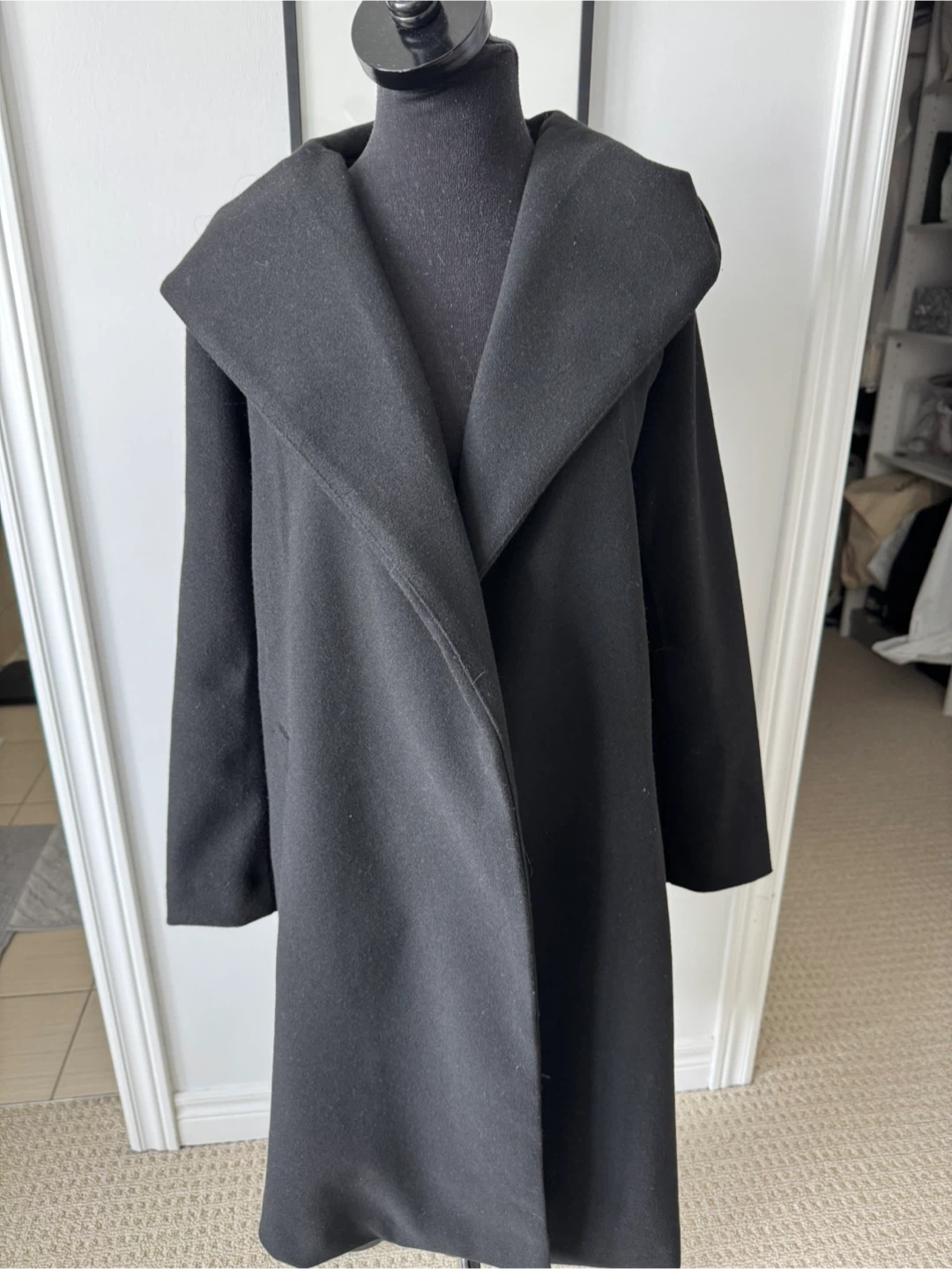 zara Black Coat small vguc