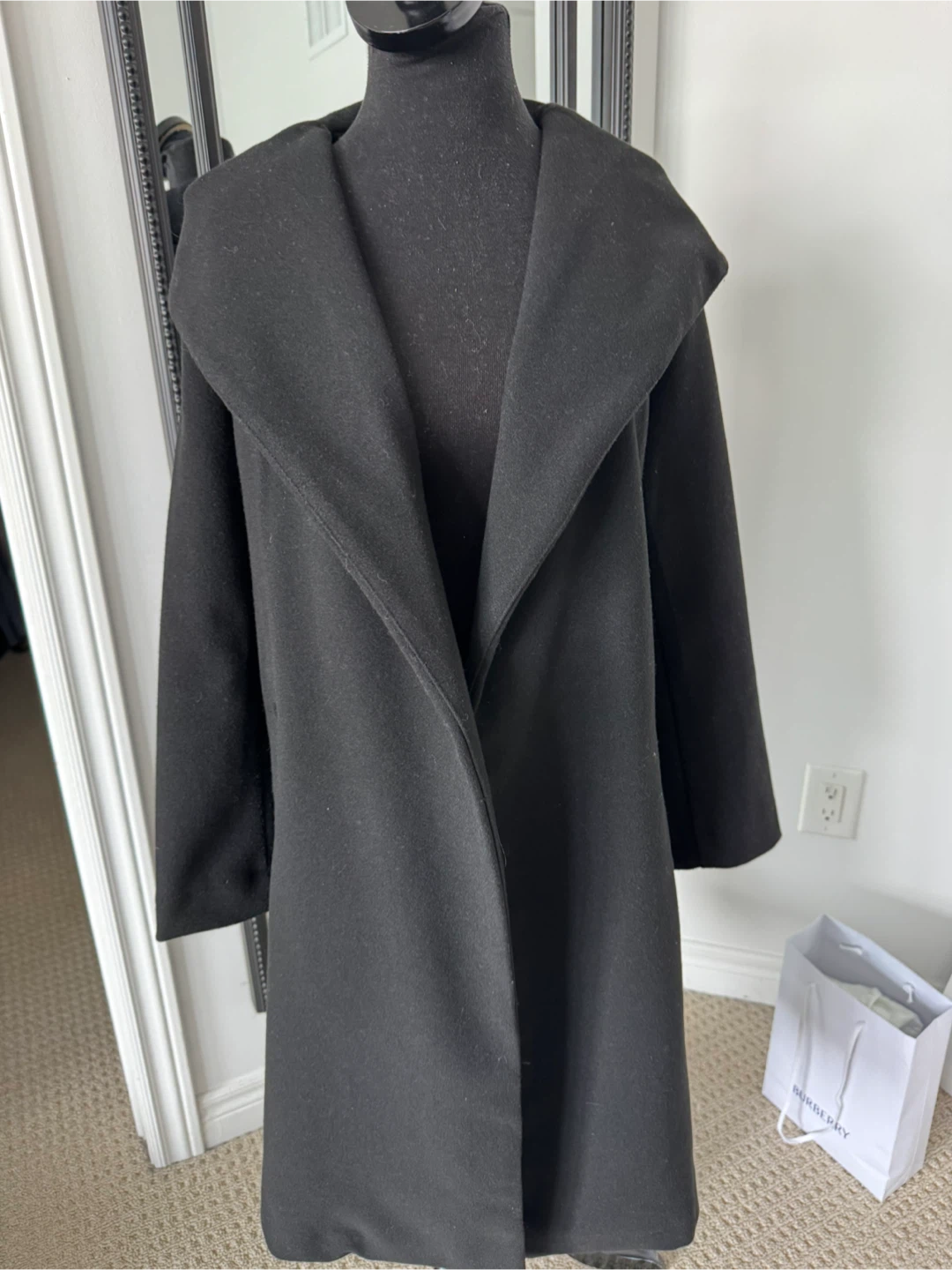 zara Black Coat small vguc - photo 5