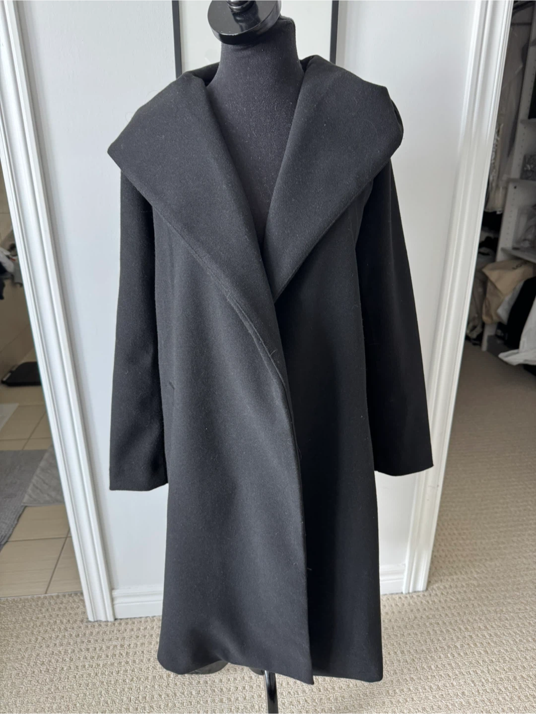 zara Black Coat small vguc - photo 2
