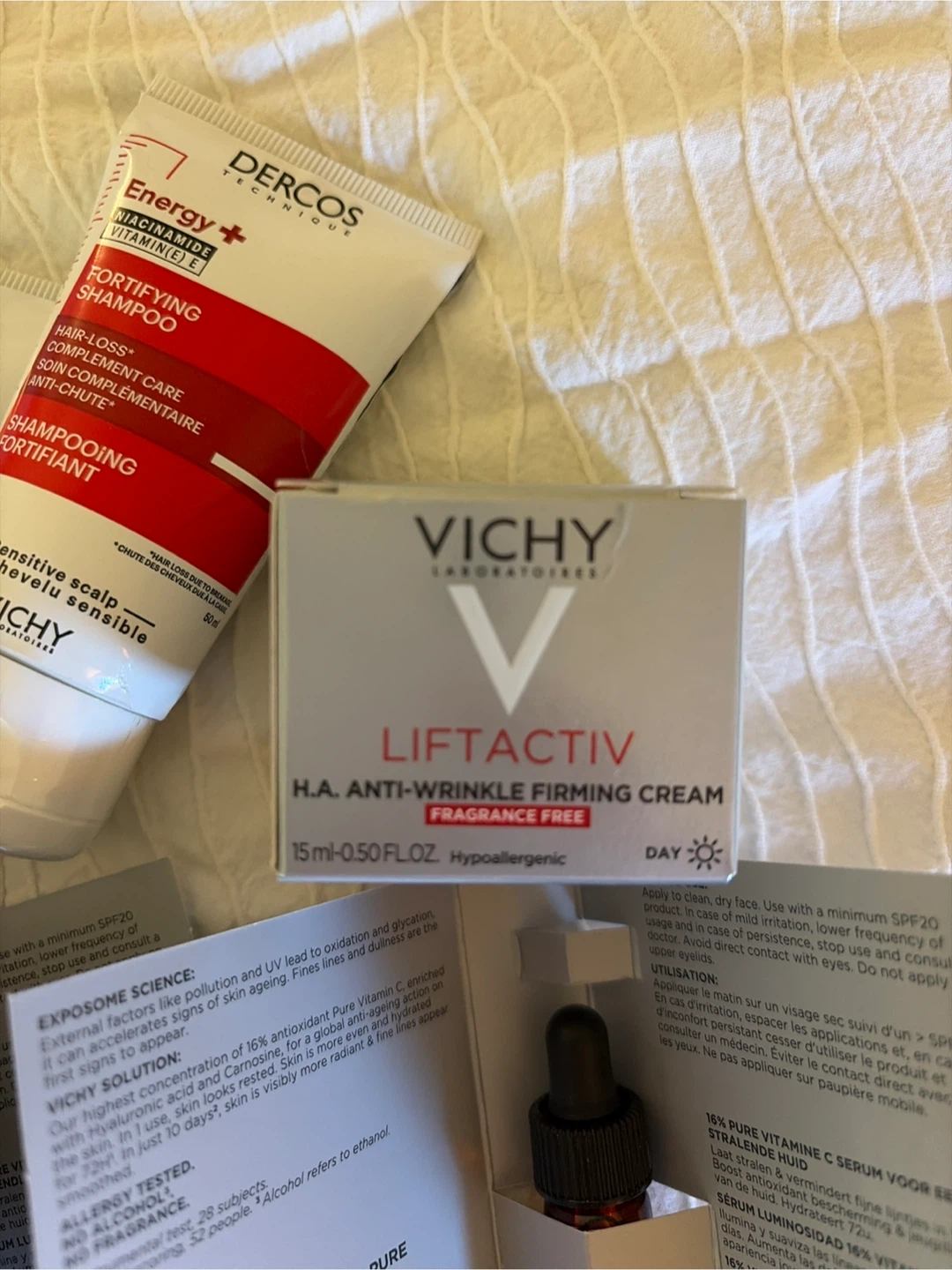 Vichy Dercos Energy+ Fortifying Shampoo & LiftActiv Skincare Set - photo 3