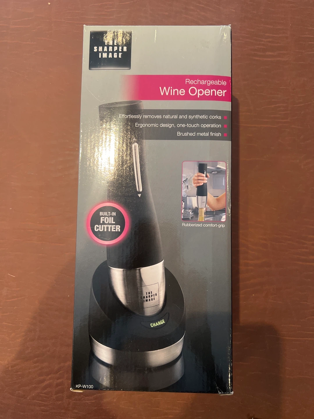 The Sharper Image Rechargeable Wine Opener