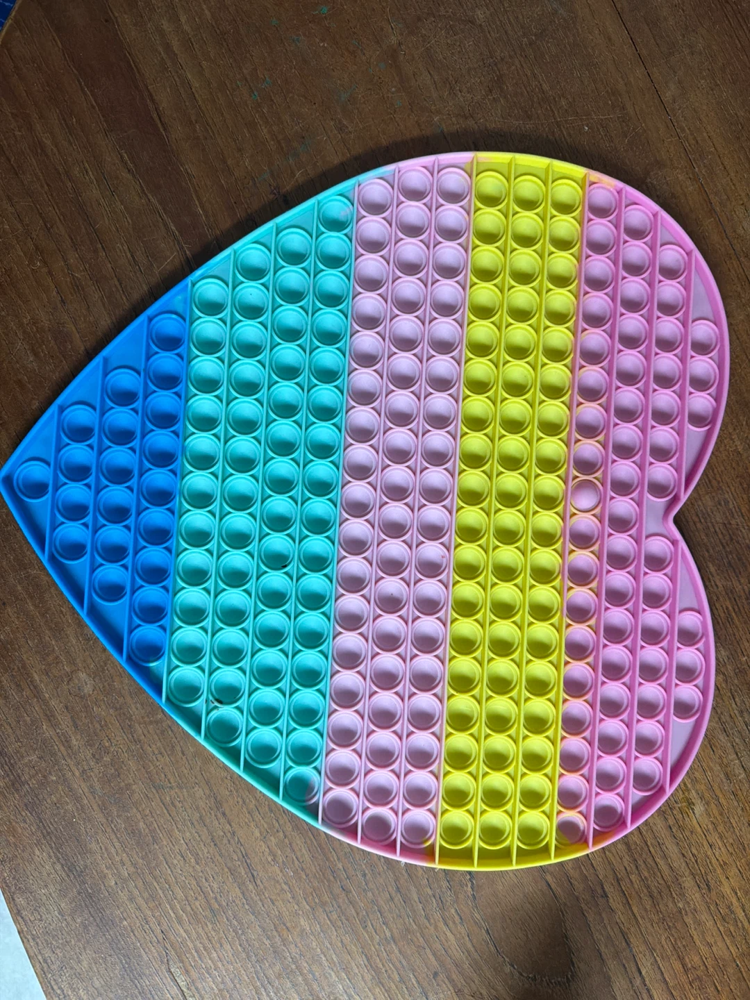 Large Heart-Shaped Pop Bubble Fidget Toy - photo 3
