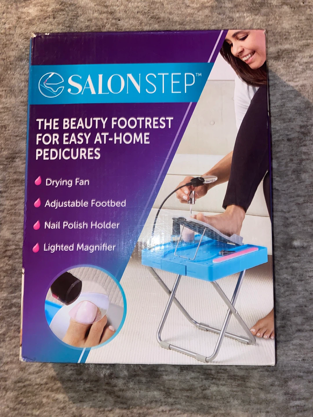 Salon Step Beauty Footrest for At-Home Pedicures