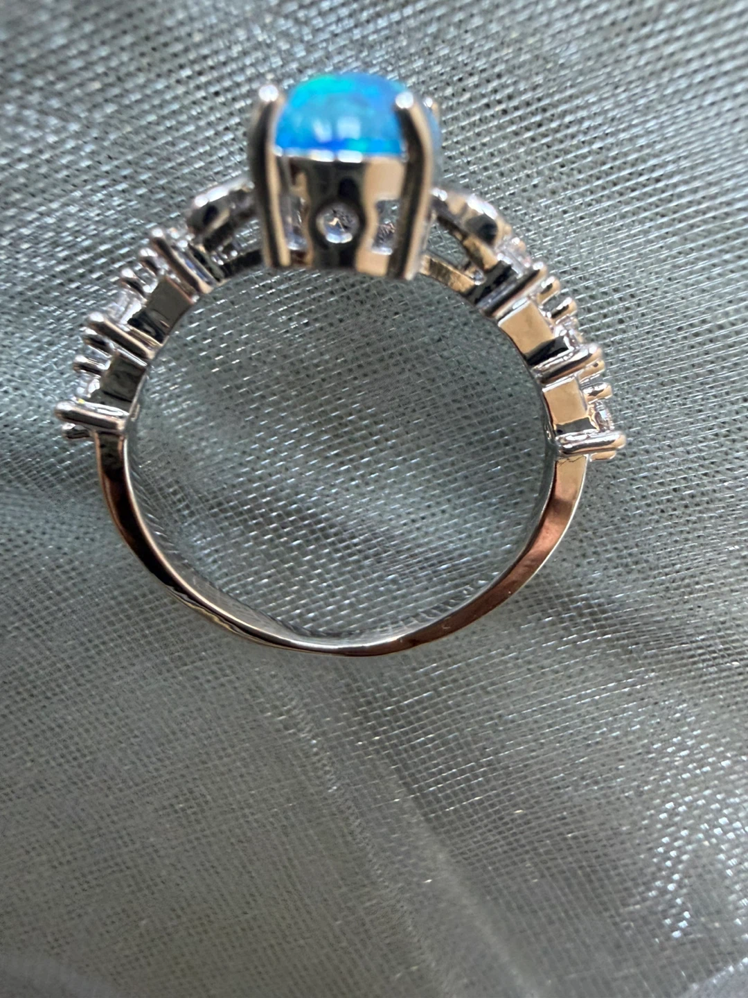 Blue Opal & silver ring - photo 3