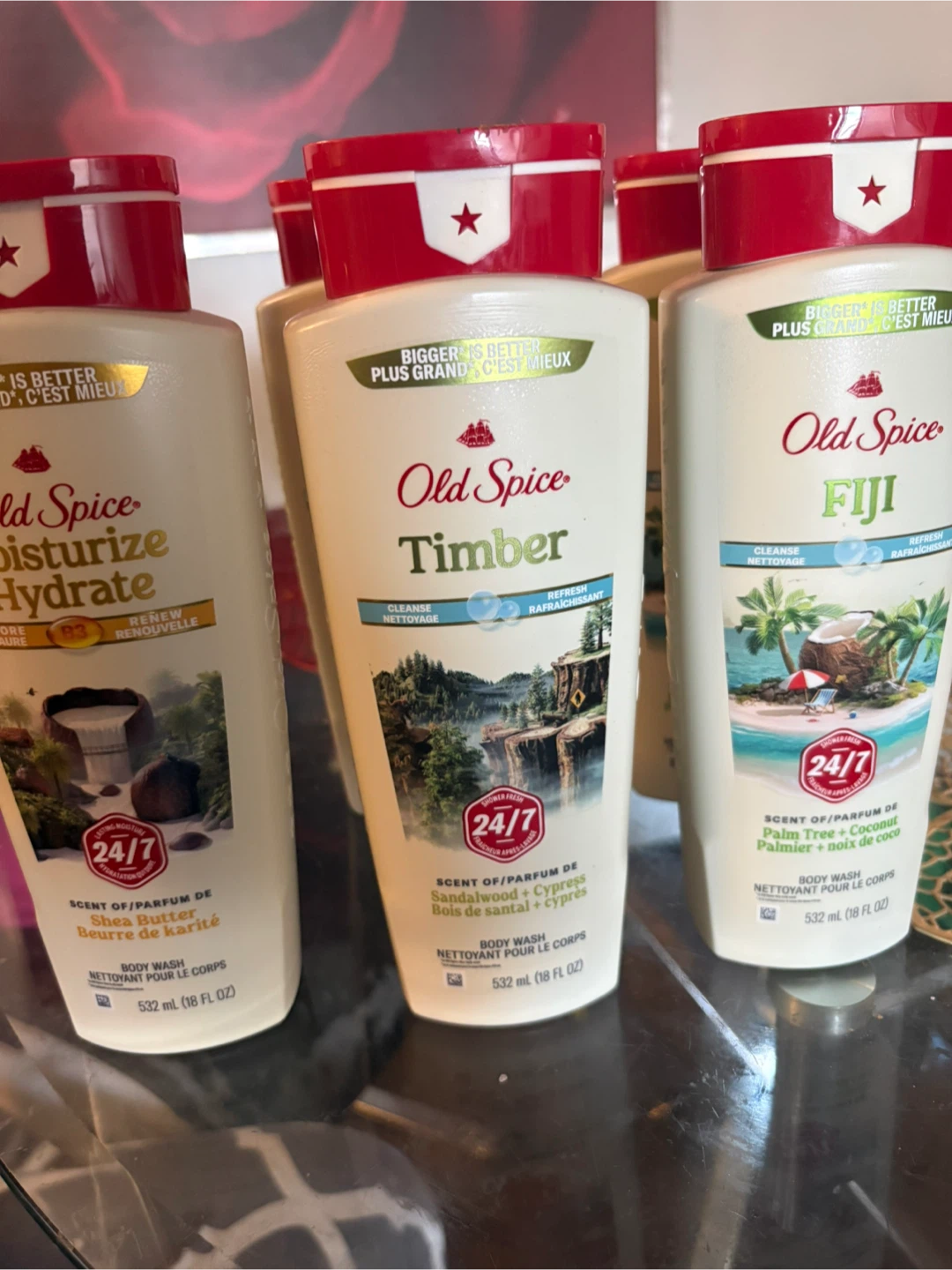 Old Spice Body Wash - Timber, Fiji, and Shea Butter Scents
