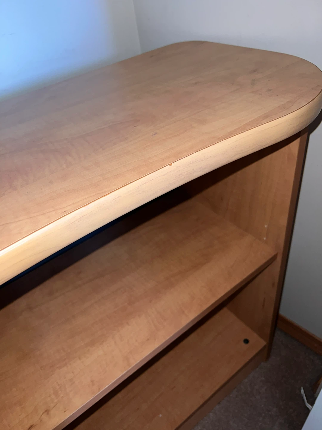 Light Wood 2-Shelf Bookcase - photo 4