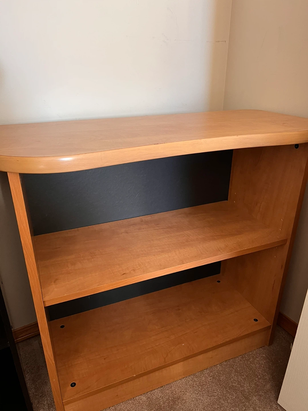 Light Wood 2-Shelf Bookcase