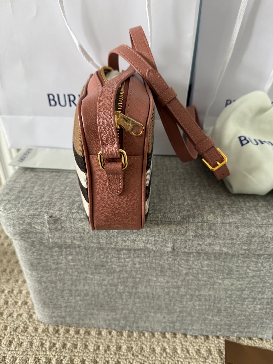 Burberry Check Camera Bag - photo 2