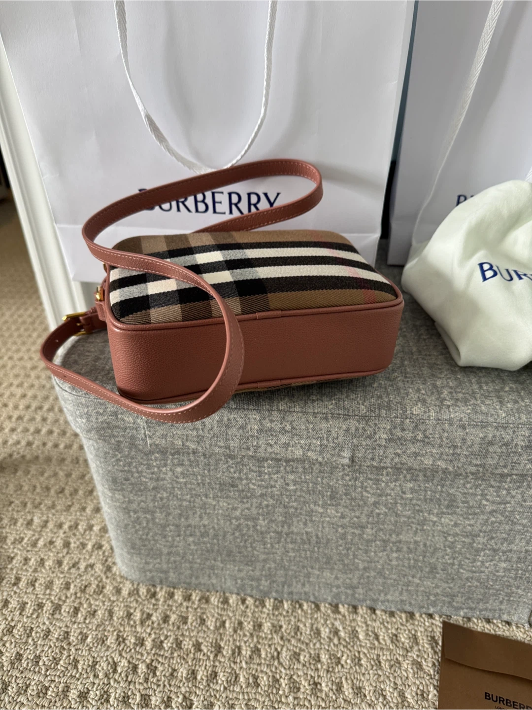 Burberry Check Camera Bag - photo 3