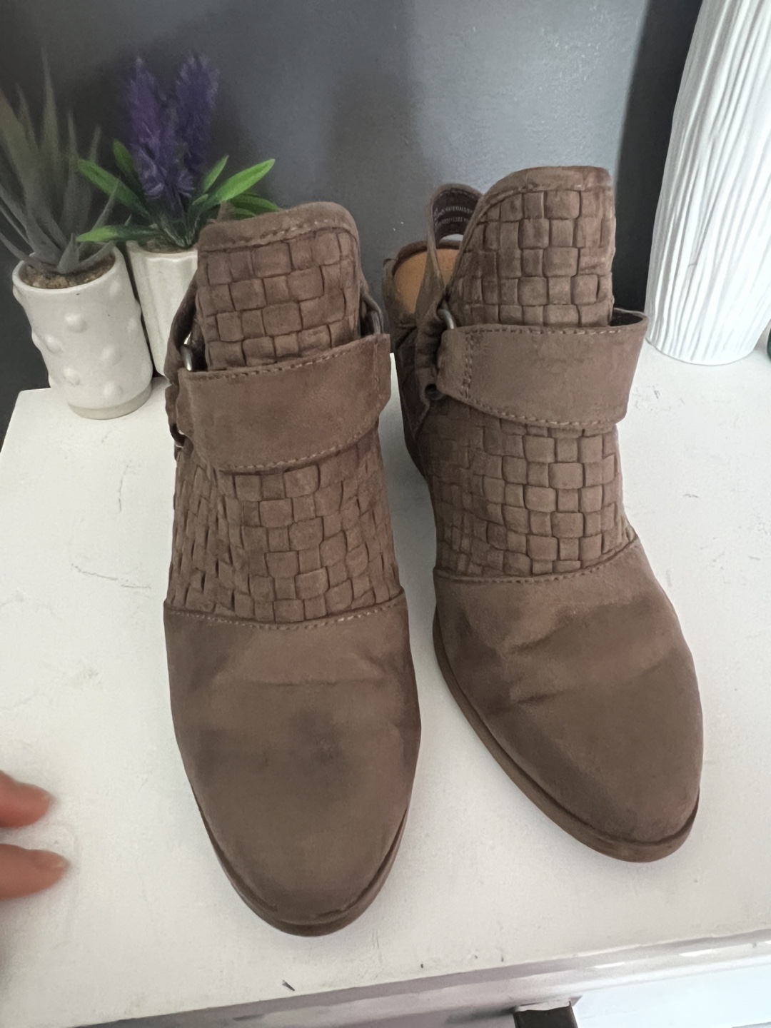 Universal Thread Brown Woven Heel Booties - photo 2