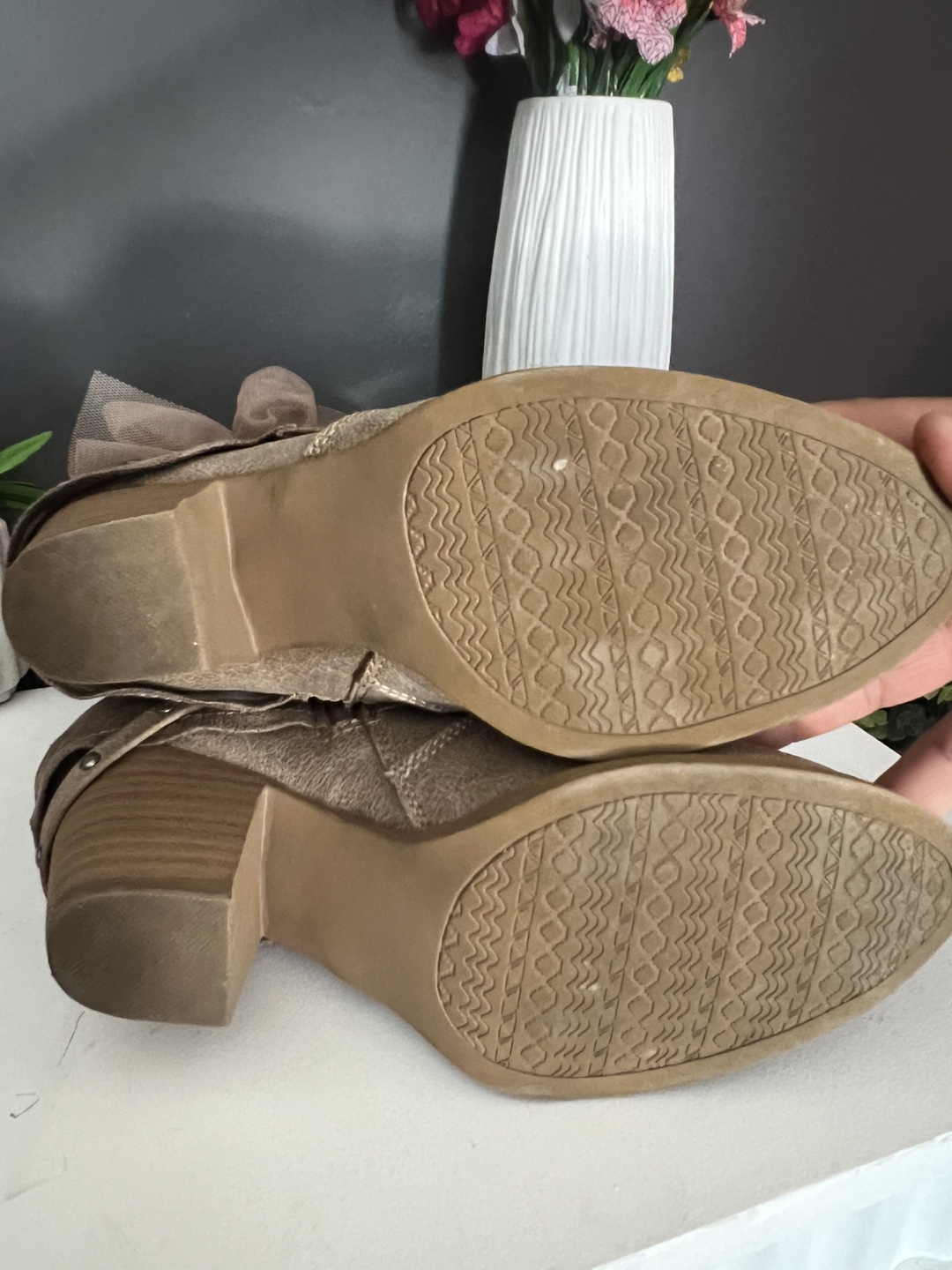 Universal Thread Brown Woven Heel Booties - photo 5