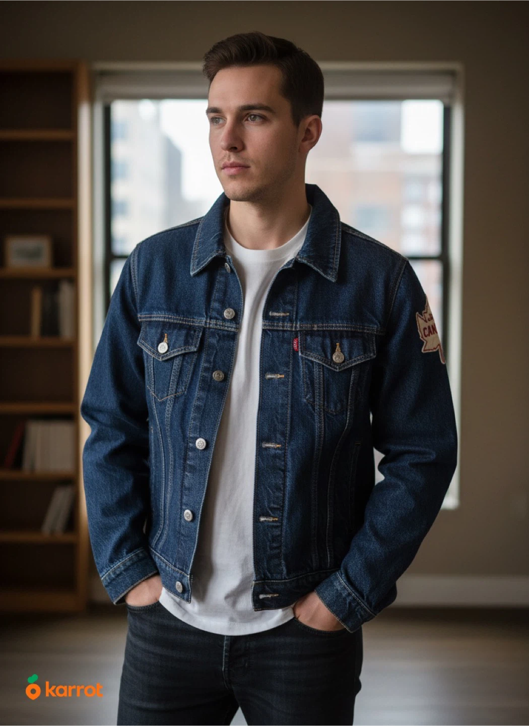 Levi's Denim Jacket Canada Patch small size - photo 2