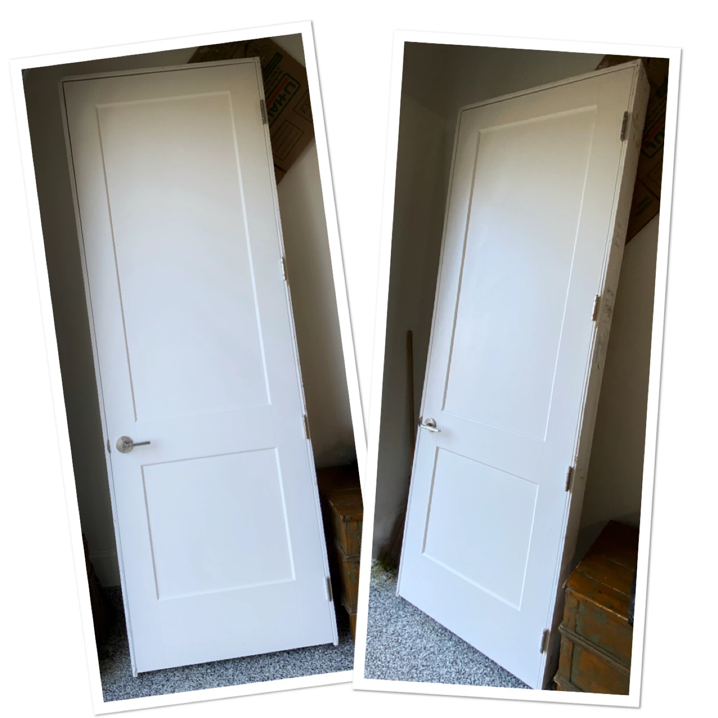 Brand new 8 ft. SOLID CORE Shaker style wood door(No Hardware)
