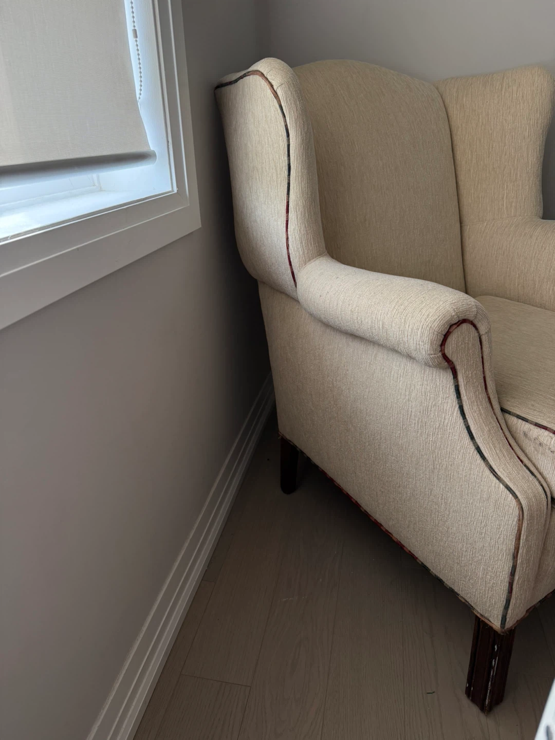 Cream Wingback Accent Chairs Two - photo 2