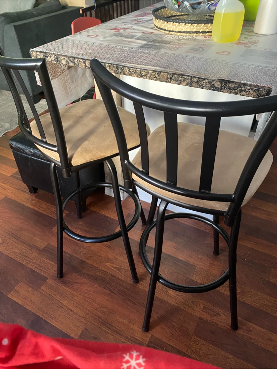 Set of 2 Swivel Bar Stools