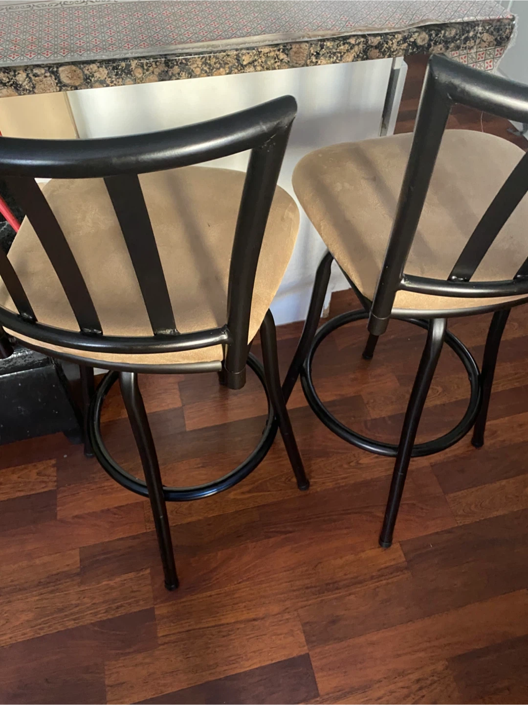 Set of 2 Swivel Bar Stools - photo 4