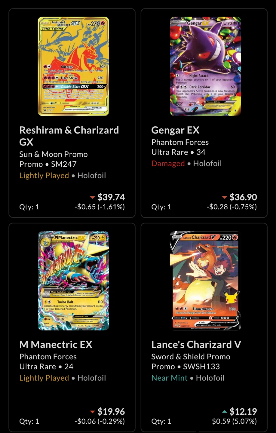 Card lot for sale