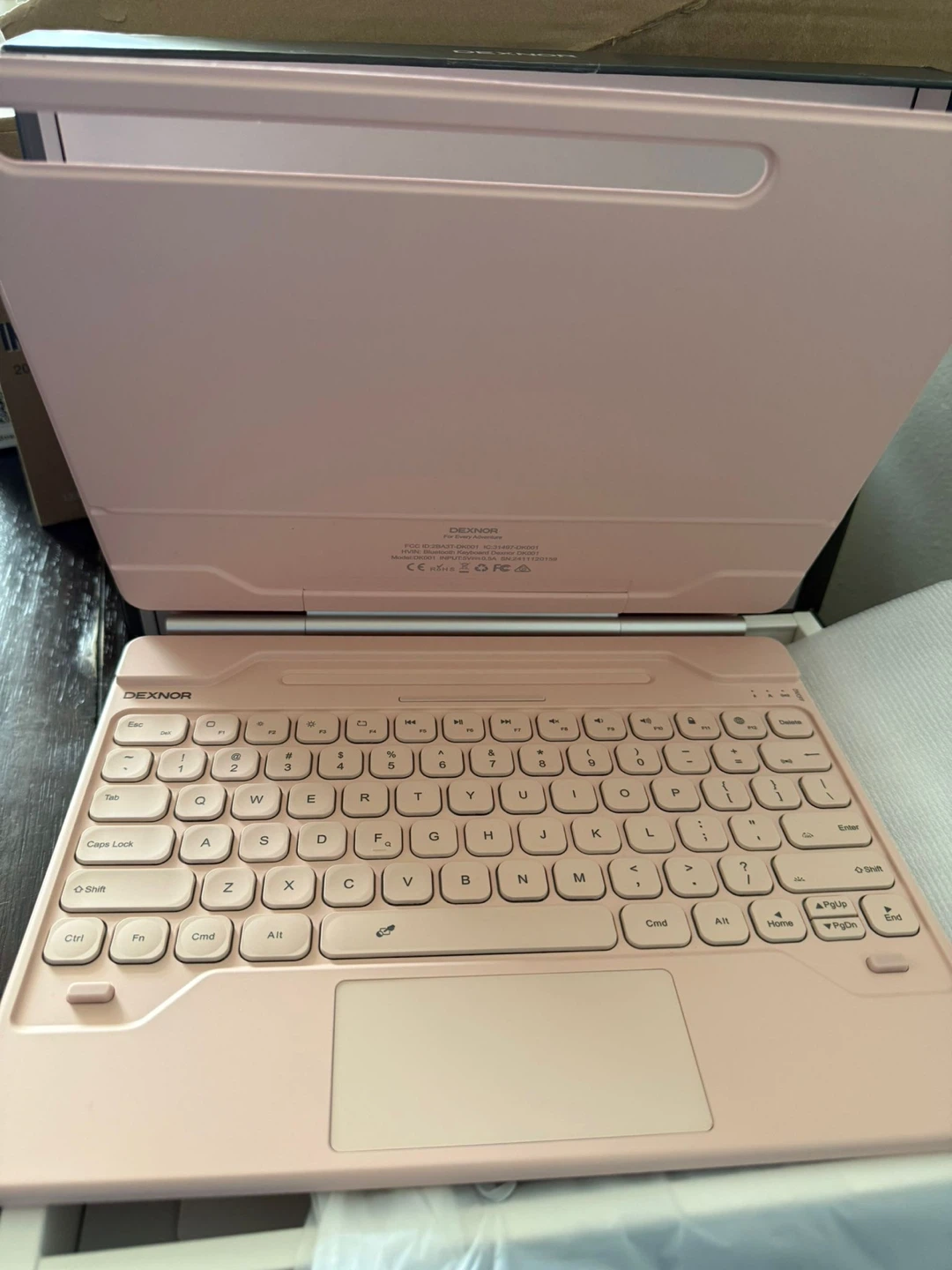 Dexnor Pink  Keyboard Case for Samsung Galaxy Tab S10+ Plus/S9 - photo 4