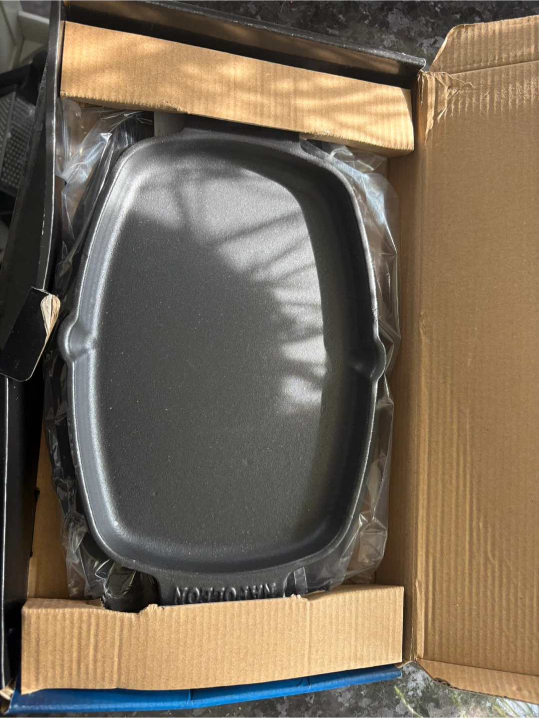 Napoleon Cast Iron Sizzle Platter with Bamboo Server Set - photo 2