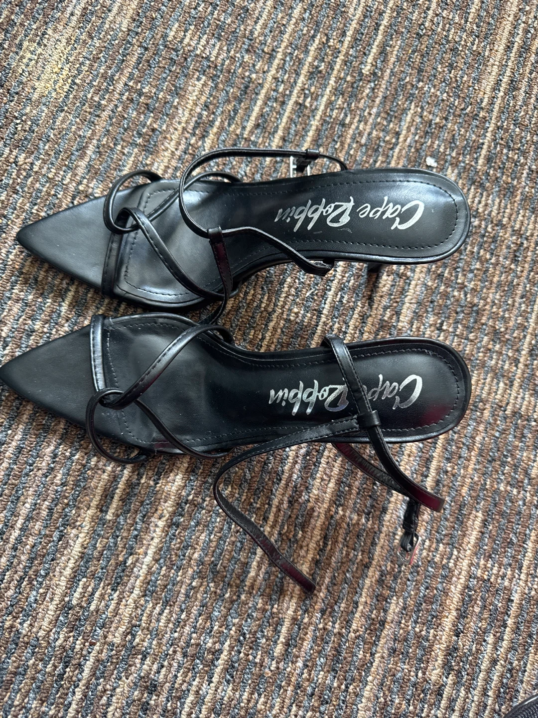 Cape Robbin Black Strappy Heels - photo 2