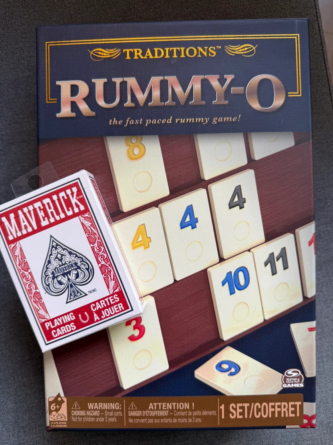 Traditions Rummy-O Board Game with Maverick Playing Cards
