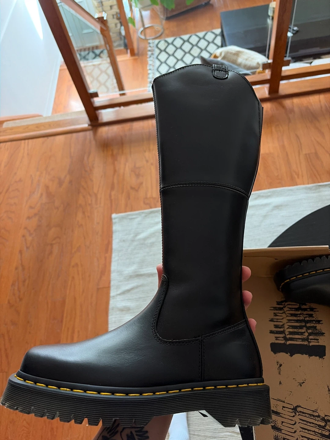 Dr. Martens Amaayah Hi Black Boots Size US 8 - photo 2