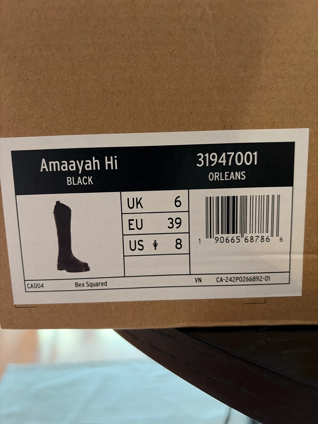 Dr. Martens Amaayah Hi Black Boots Size US 8 - photo 4
