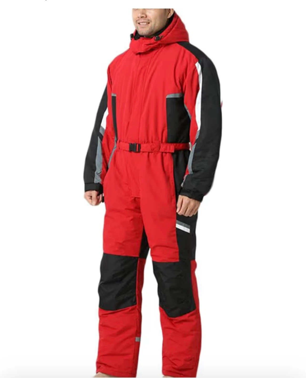 Red and Black Ski Snowsuit Jumpsuit