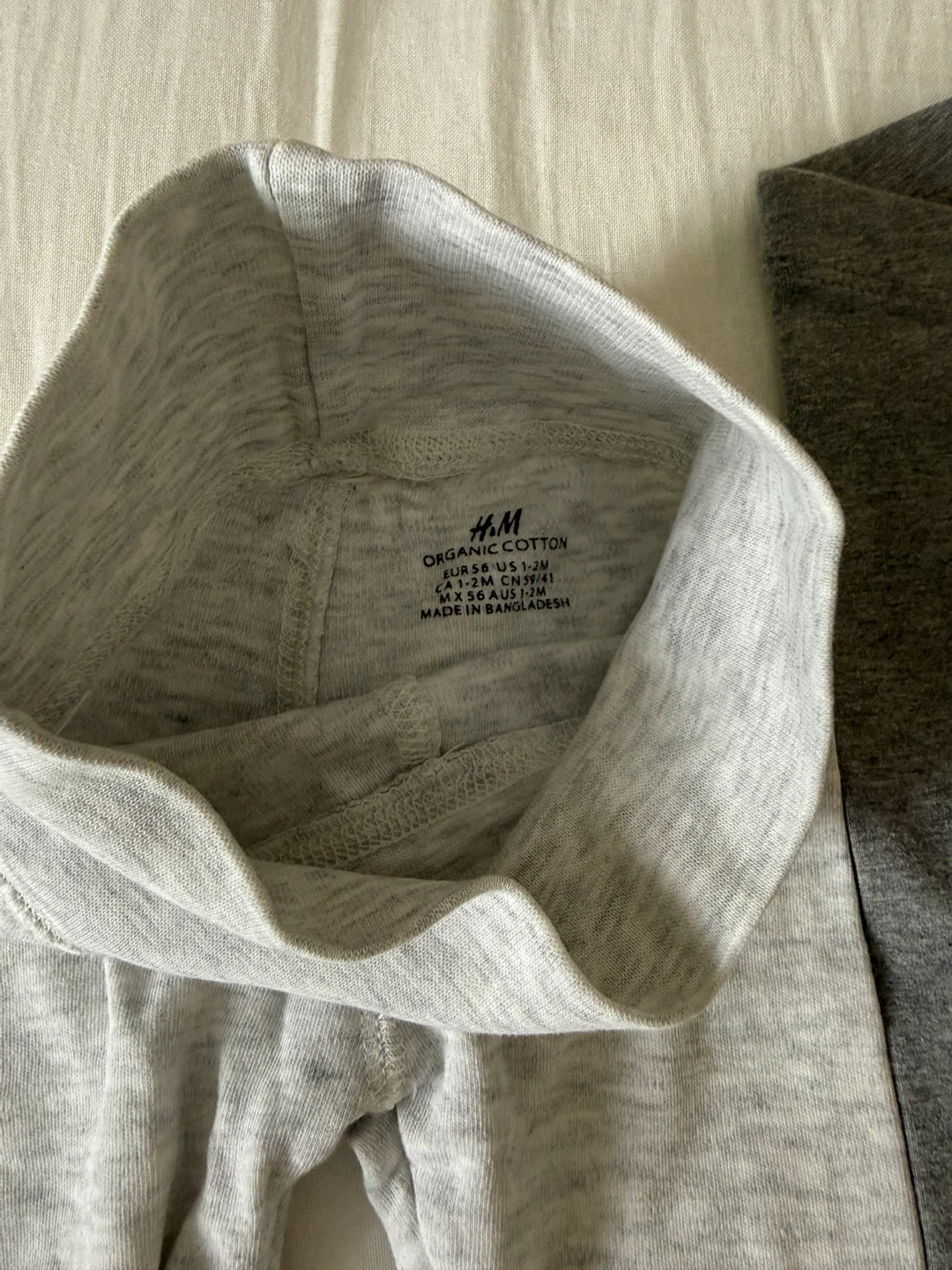 H&M Baby Leggings - Grey & Marled Grey (2-Pack) - photo 3