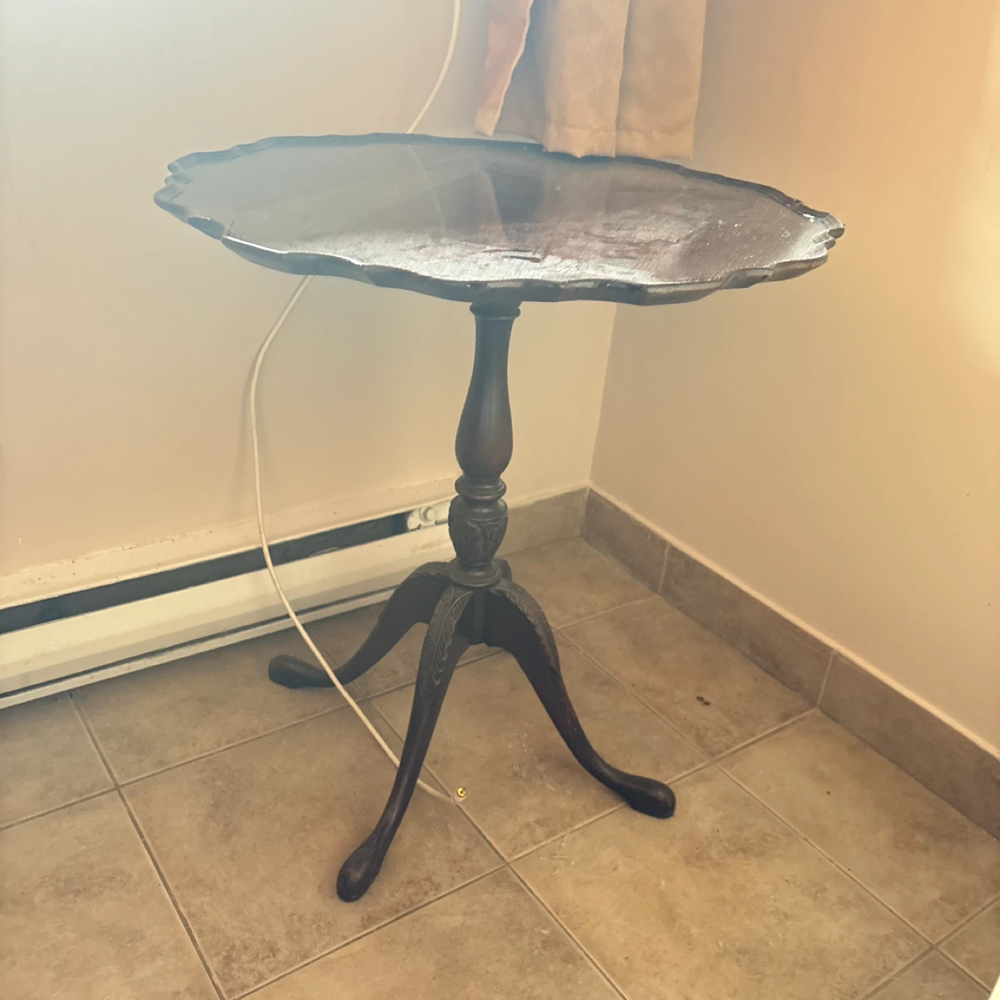 Antique Wooden Pedestal Table