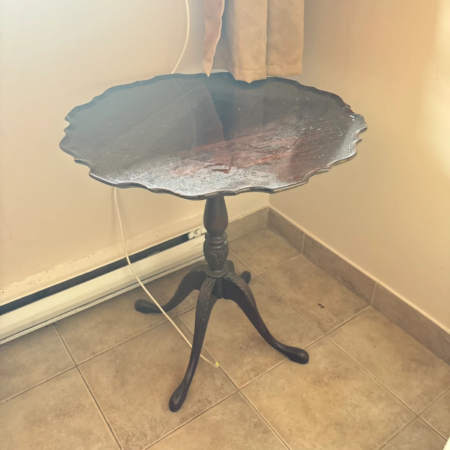 Antique Wooden Pedestal Table - photo 2