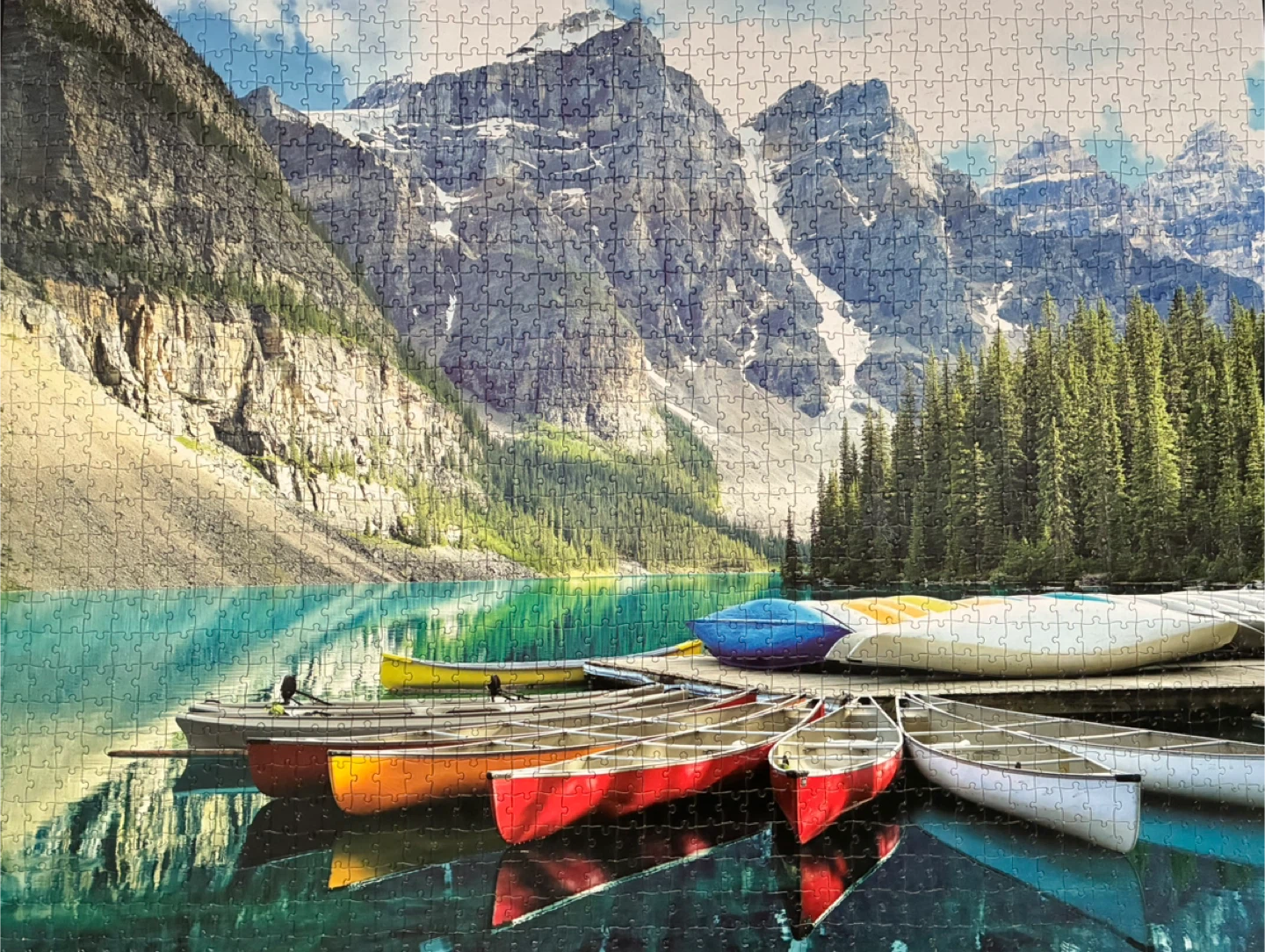 1500 Piece Moraine Lake Jigsaw Puzzle - photo 2