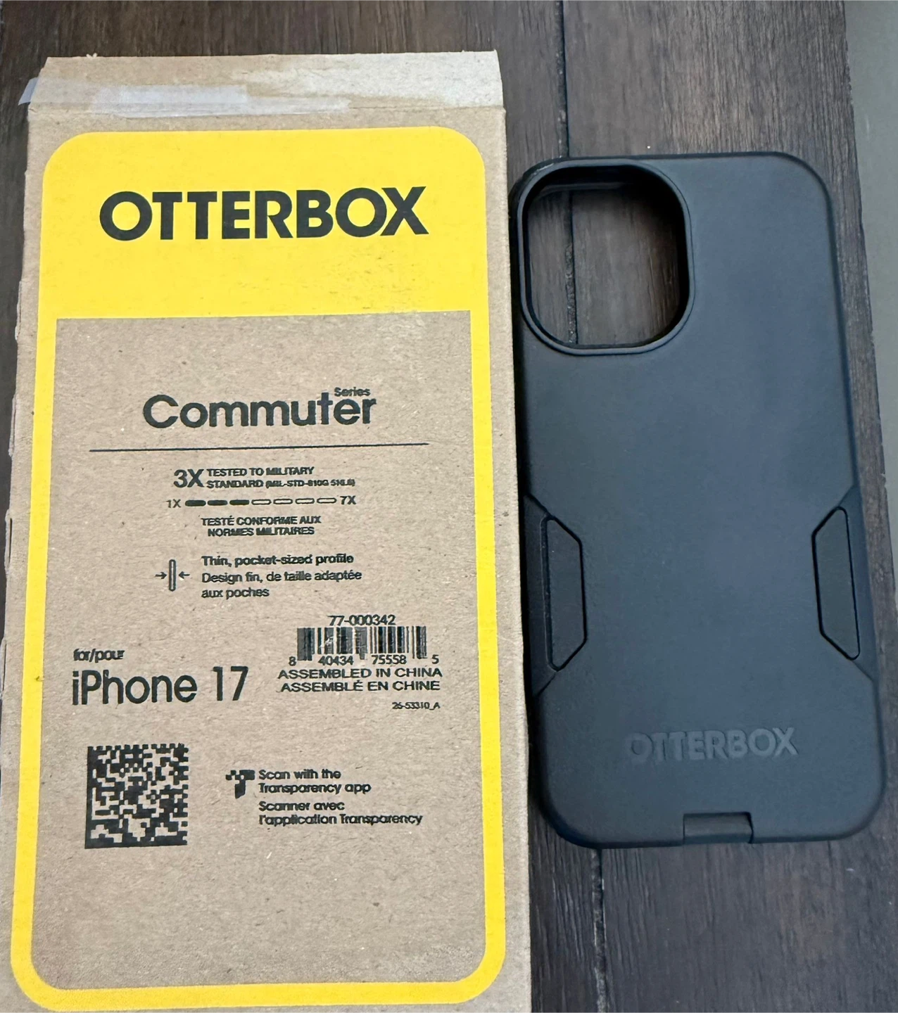OtterBox Commuter Series Case for iPhone 17 - Black - photo 3