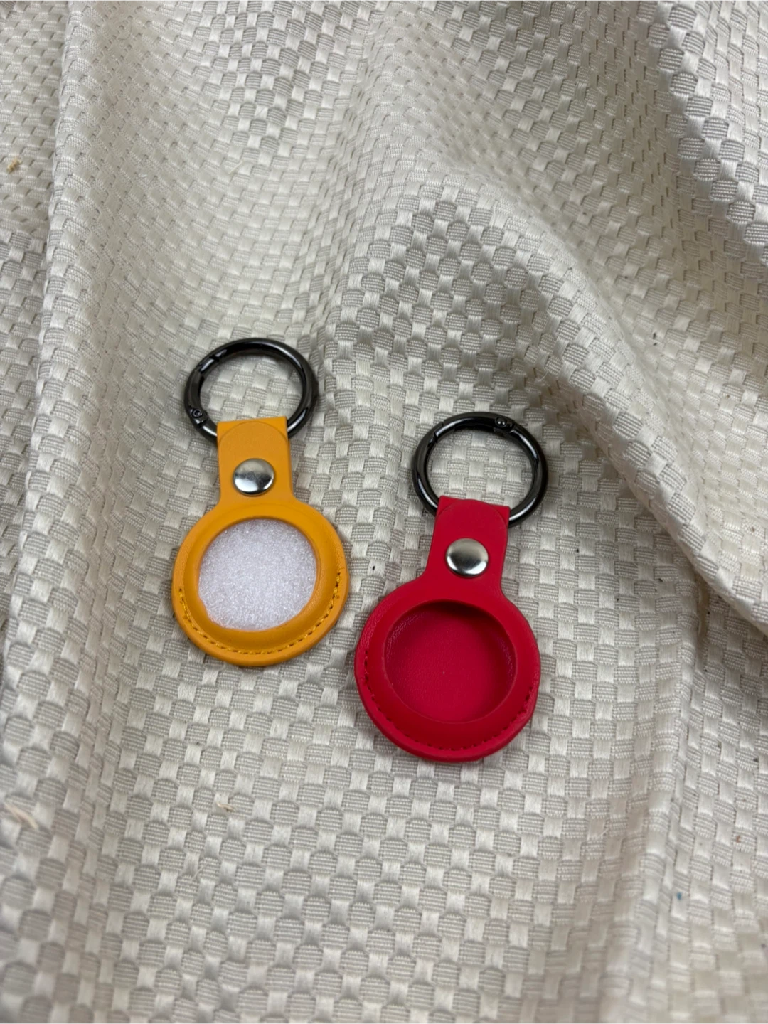 2 AirTag Cases - Yellow and Red