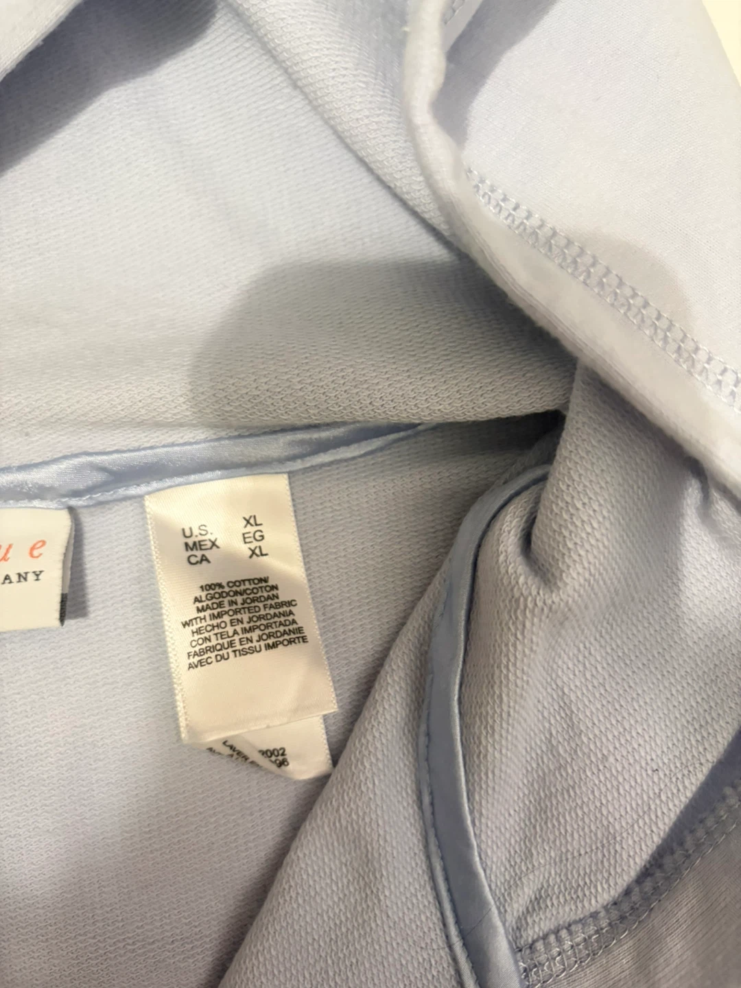 First Issue by Liz Claiborne Light Blue Zip-Up Hoodie XL - photo 2
