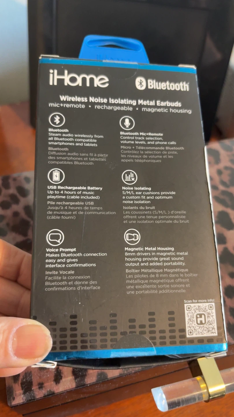 iHome Wireless Noise Isolating Metal Earbuds - photo 2