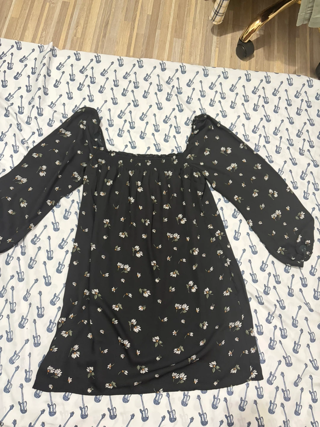 Abercrombie & Fitch Floral Print Square Neck Dress XL