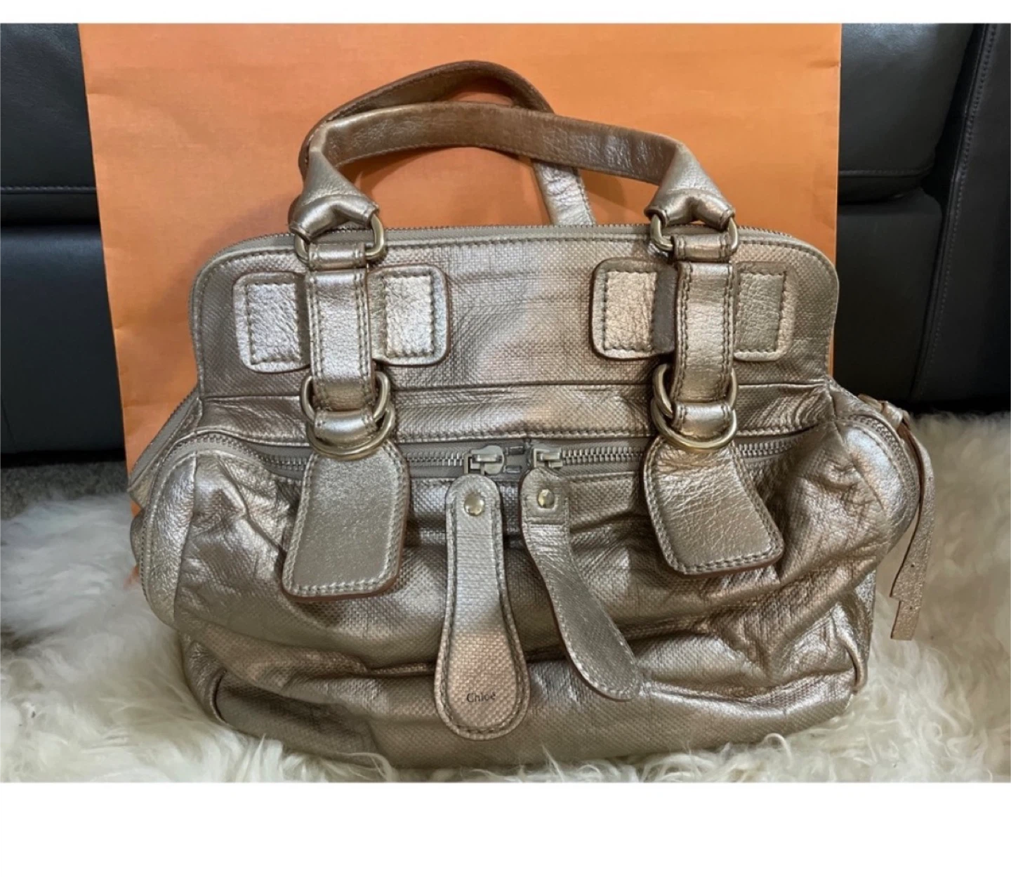 Chloe Metallic Bay Bag - photo 2