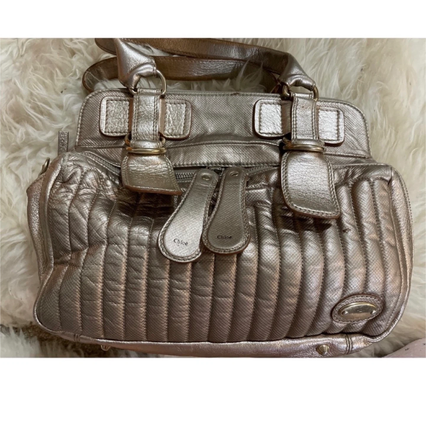 Chloe Metallic Bay Bag - photo 3