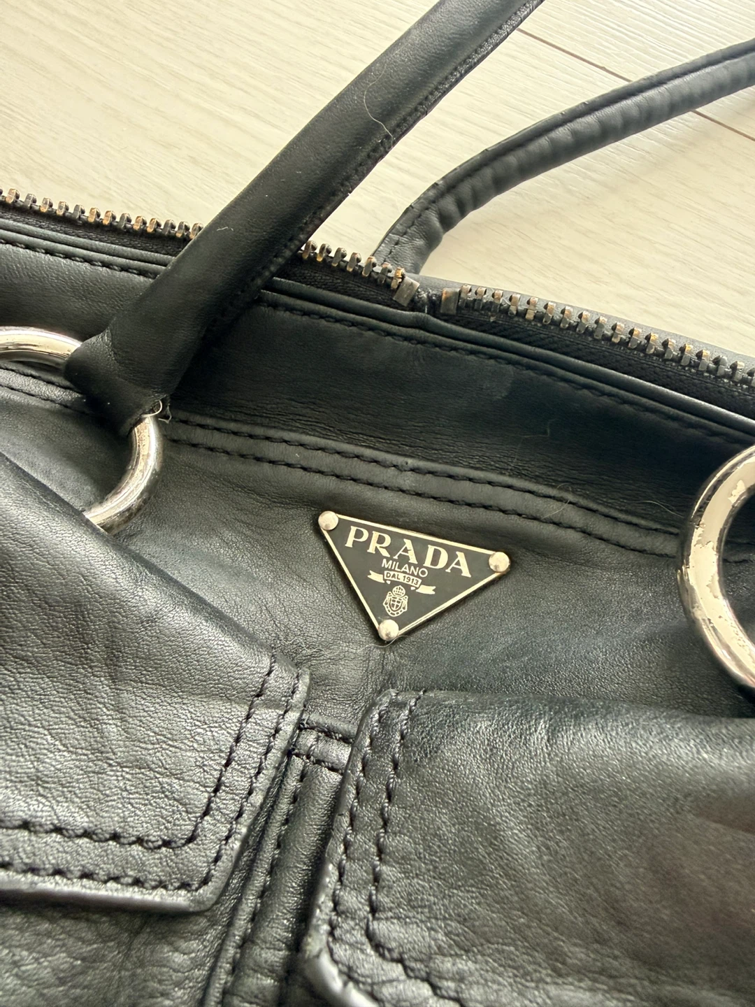 Prada Black Leather Handbag - photo 2
