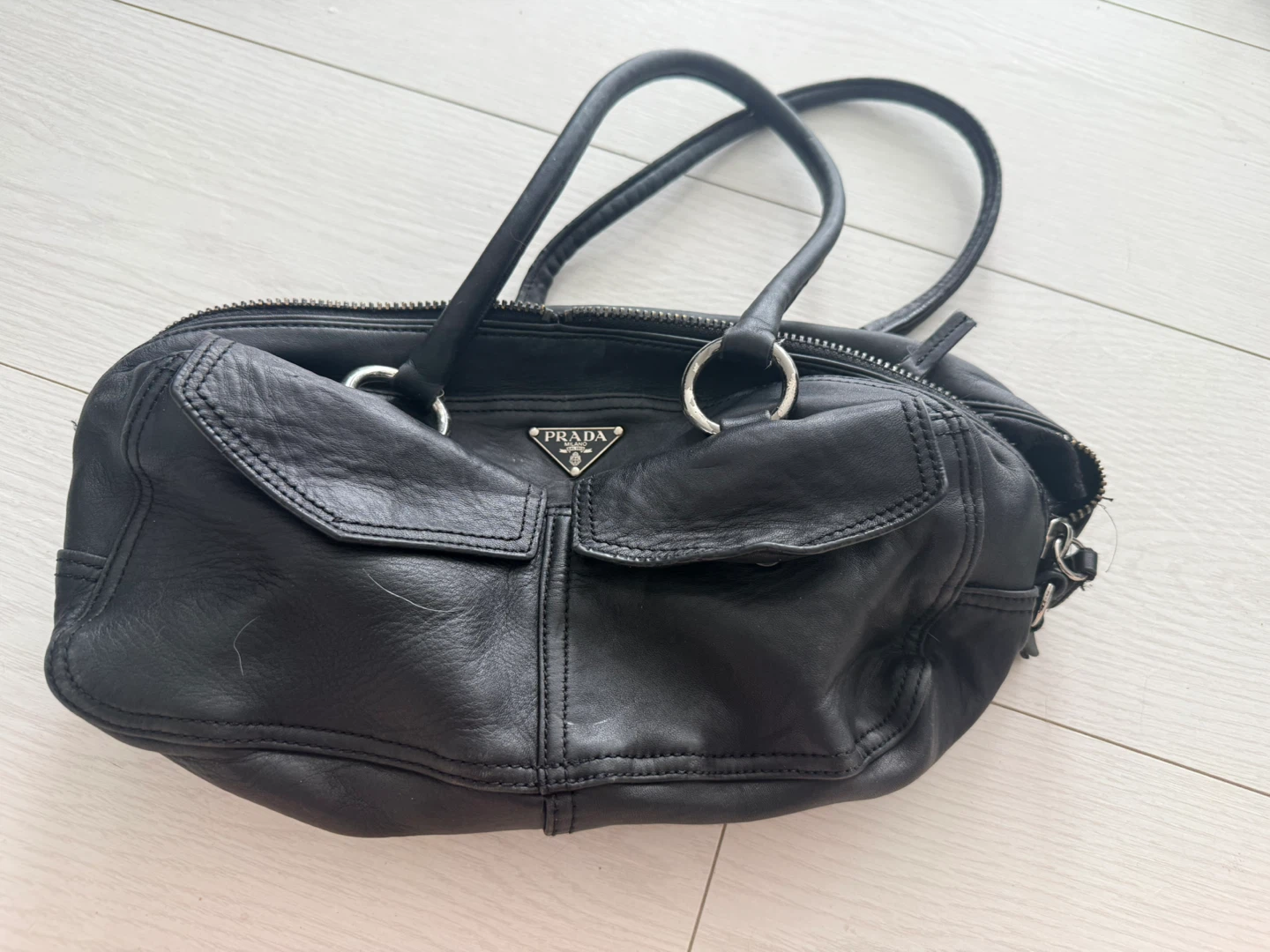 Prada Black Leather Handbag